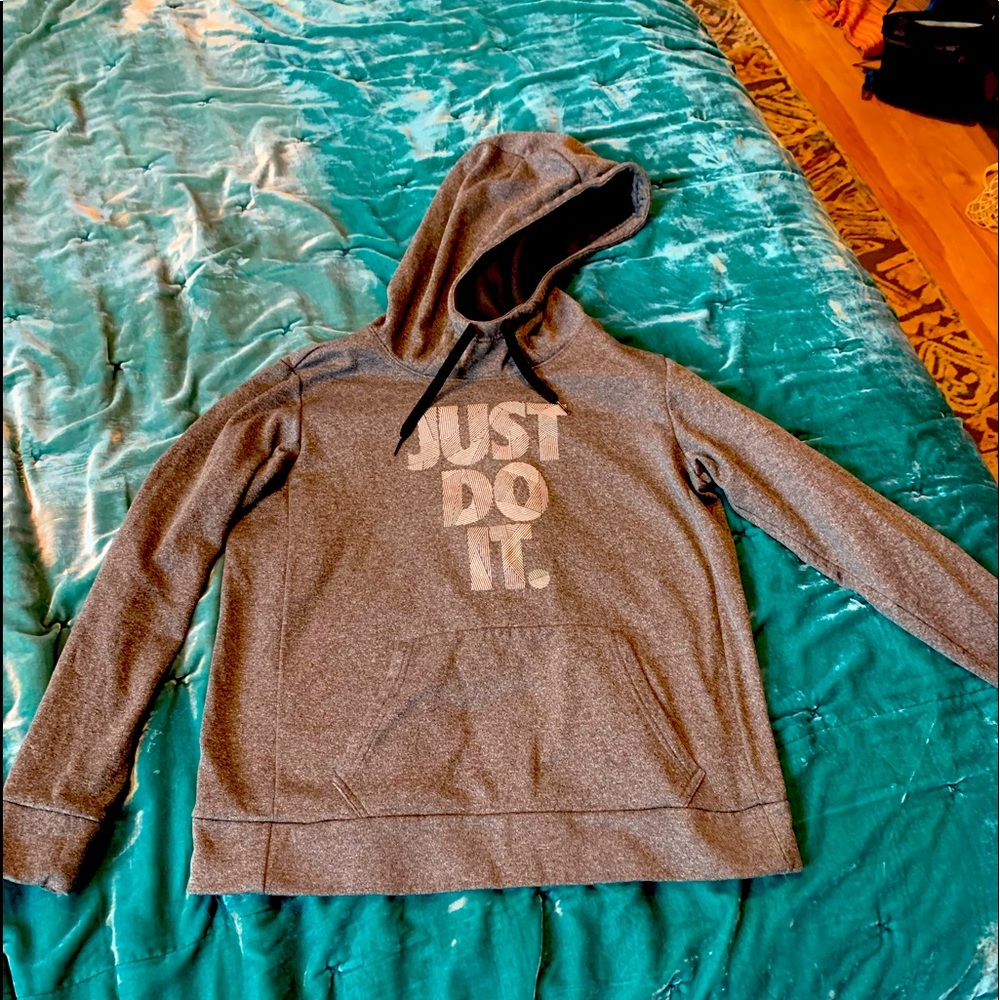 Super soft Nike brand gray hoodie